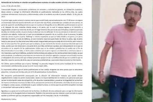 Aclara Carlos video donde se le acusa de agredir a un peludito en Zinacantepec